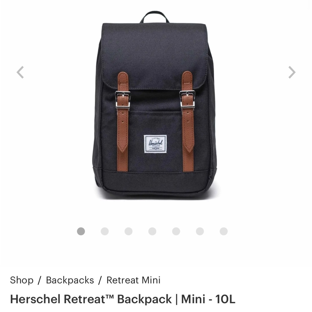NWT Herschel Supply Company Navy and Brown Urban Backpack